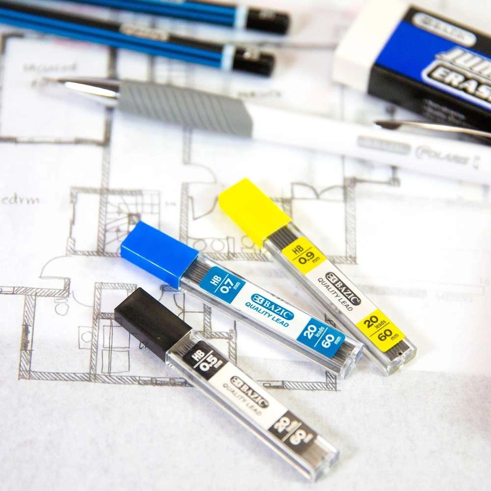 Mechanical Pencil Lead 0.5mm 20 Ct. (8/Pack)